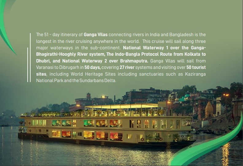 Worlds longest river cruise from Varanasi to Dibrugarh